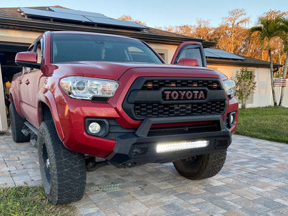 Barricade HD Stubby Front Bumper with 20-Inch Double Row LED Light Bar (16-23 Tacoma)