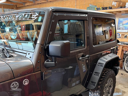 Barricade Tough Guard FormFit Window Visors (07-18 Jeep Wrangler JK 2-Door)