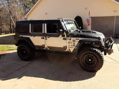 Barricade Tough Guard FormFit Window Visors (07-18 Jeep Wrangler JK 4-Door)