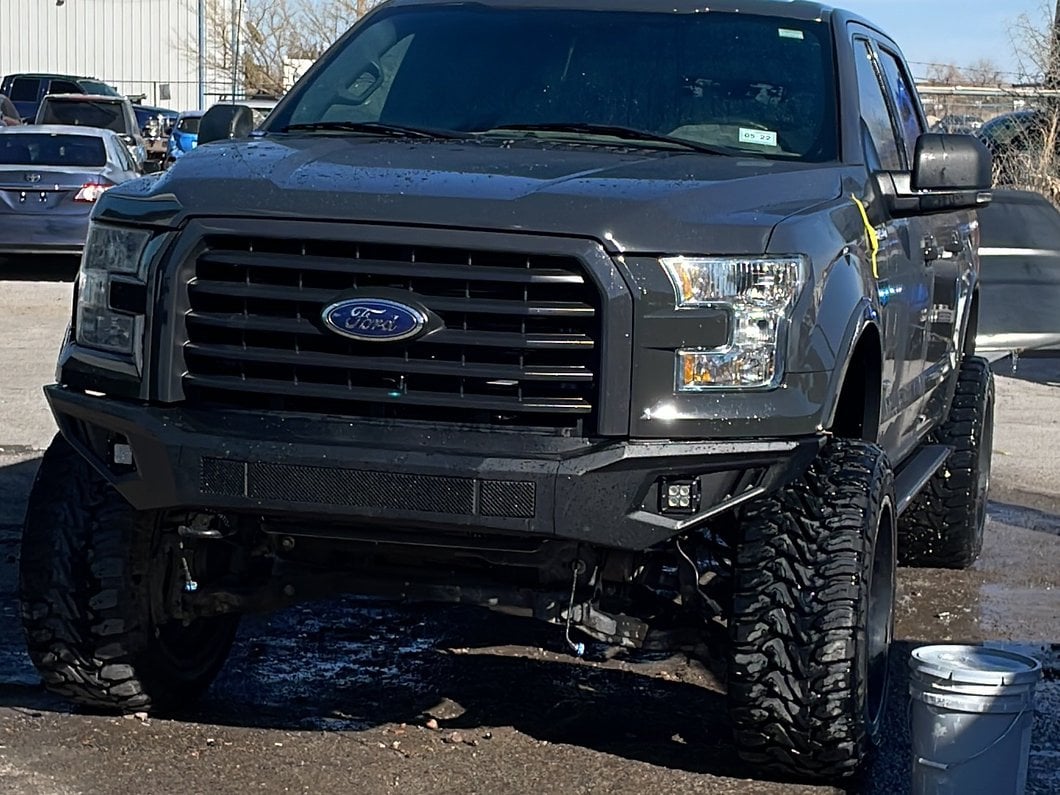 Barricade HD Off-Road Front Bumper with LED Fog Lights (15-17 F-150, Excluding Raptor)
