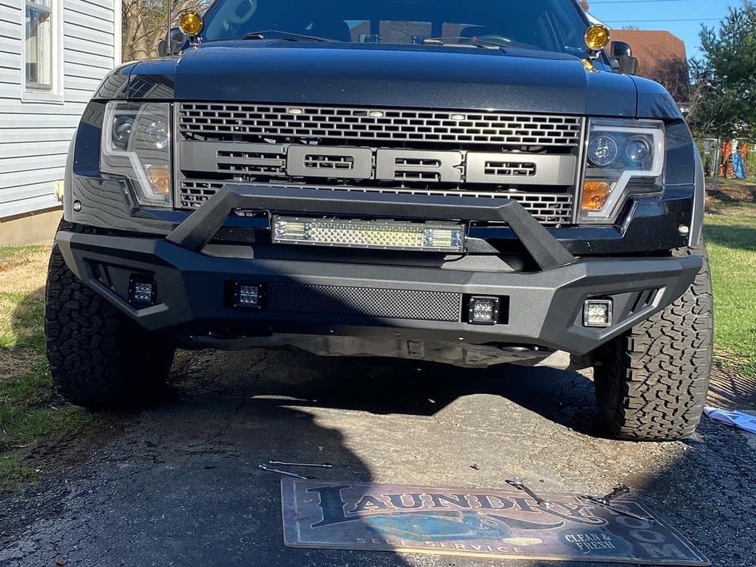Barricade HD Off-Road Front Bumper with LED Fog Lights (10-14 F-150 Raptor)