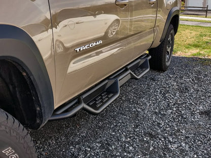 Barricade HD Drop Side Step Bars (05-23 Tacoma Double Cab)