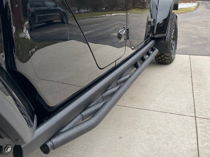 Barricade Rock Sliders; Textured Black (20-25 Jeep Gladiator JT)