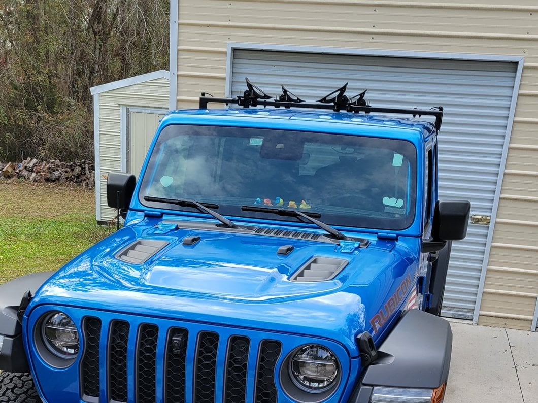 Barricade Two Bar Removable Roof Rack For Factory Hardtop Only (18-25 Jeep Wrangler JL 4-Door)