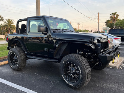 Barricade HD Flat Fender Flares; Rear (18-25 Jeep Wrangler JL)