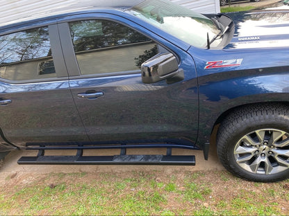 Barricade T4 Side Step Bars; Black (19-25 Silverado 1500 Crew Cab)