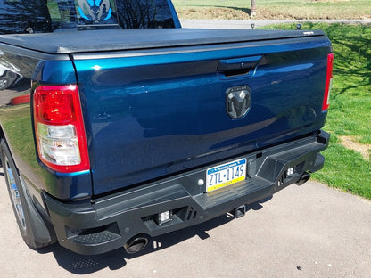 Barricade Extreme HD Rear Bumper with LED Fog Lights (19-25 RAM 1500)