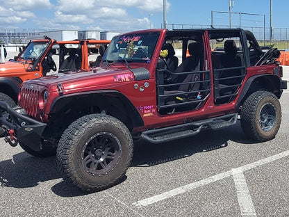 Barricade Tubular Adventure Doors; Front (07-18 Jeep Wrangler JK)