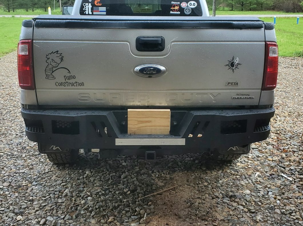 Barricade HD Rear Bumper; Textured Black (11-16 F-250 Super Duty)