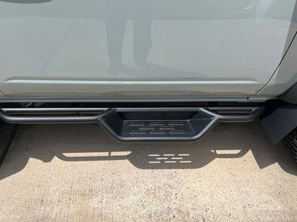 Barricade NB1 Running Boards; Textured Black (21-25 Bronco 2-Door)