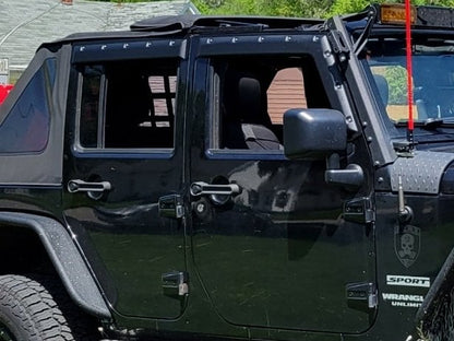 Barricade Tough Guard FormFit Window Visors (07-18 Jeep Wrangler JK 4-Door)