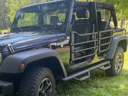 Barricade Tubular Adventure Doors; Front (07-18 Jeep Wrangler JK)