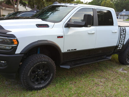 Barricade Steel Running Boards; Black (10-24 RAM 2500 Crew Cab)