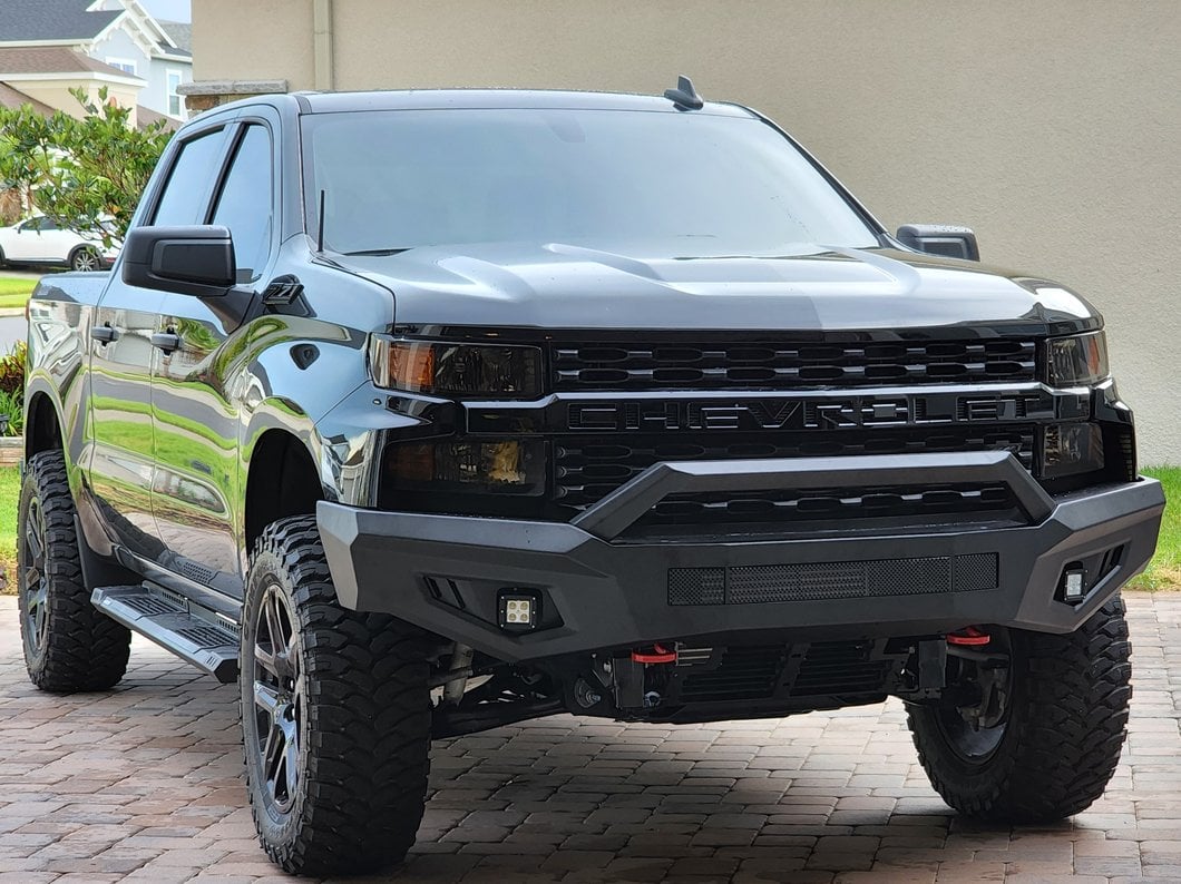 Barricade HD Off-Road Front Bumper with LED Fog Lights (19-21 Silverado 1500)