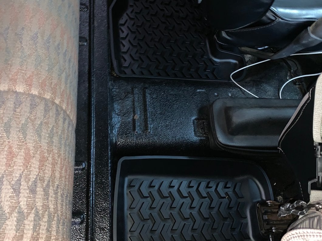 Barricade Front, Rear and Cargo Floor Mats; Black (97-06 Jeep Wrangler TJ)