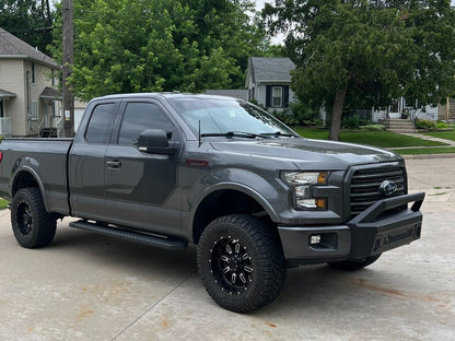Barricade Stubby HD Front Bumper with Over-Rider Hoop (15-17 F-150, Excluding Raptor)