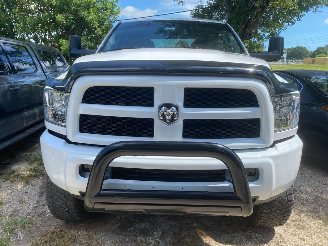 Barricade 3.50-Inch Oval Bull Bar with Skid Plate; Black (10-18 RAM 2500)