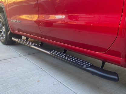Barricade PNC Side Step Bars; Textured Black (19-25 Sierra 1500 Crew Cab)