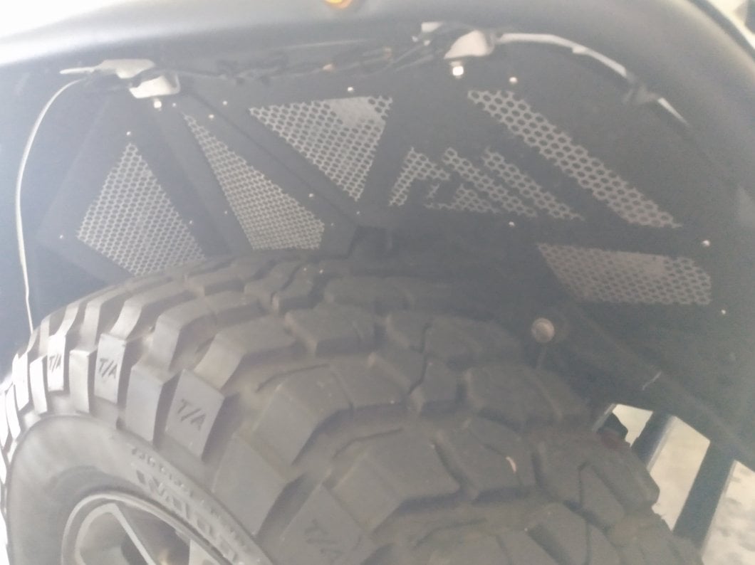 Barricade Gen2 Aluminum Front Inner Fender Liners (18-25 Jeep Wrangler JL)