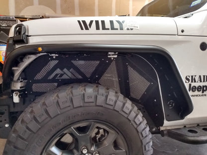 Barricade Gen2 Aluminum Front Inner Fender Liners (18-25 Jeep Wrangler JL)