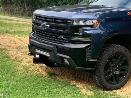 Barricade HD Stubby Front Bumper with 20-Inch Dual Row LED Light Bar (19-21 Silverado 1500)