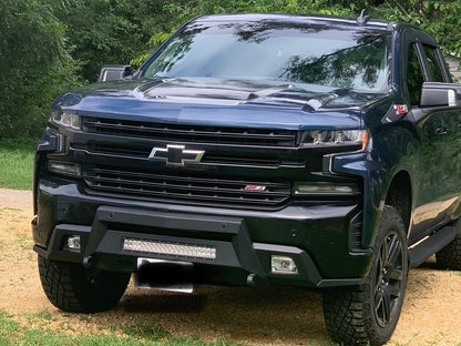 Barricade HD Stubby Front Bumper with 20-Inch Dual Row LED Light Bar (19-21 Silverado 1500)