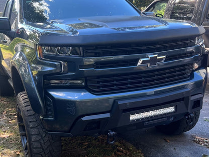 Barricade HD Stubby Front Bumper with 20-Inch Dual Row LED Light Bar (19-21 Silverado 1500)