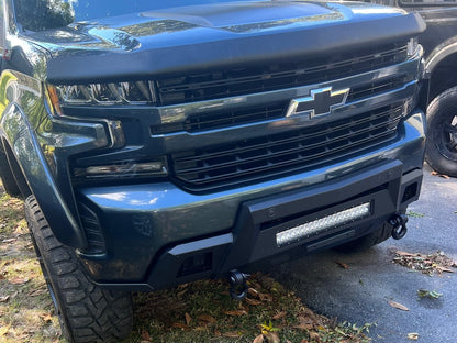 Barricade HD Stubby Front Bumper with 20-Inch Dual Row LED Light Bar (19-21 Silverado 1500)