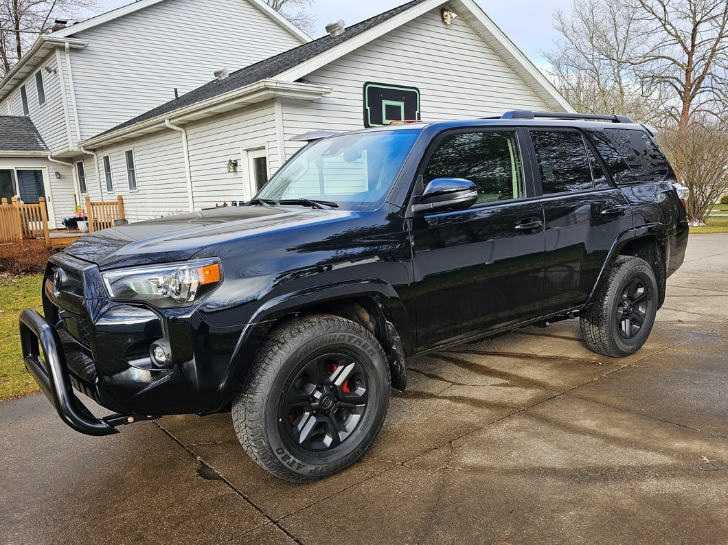 Barricade 3-Inch Bull Bar; Black (10-24 4Runner w/o Front Parking Sensors, Excluding 14-24 Limited & Nightshade)