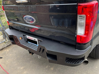 Barricade HD Rear Bumper; Textured Black (17-22 F-350 Super Duty)