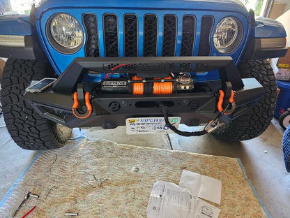Barricade 9,500 lb. Winch with Synthetic Rope (Universal; Some Adaptation May Be Required)