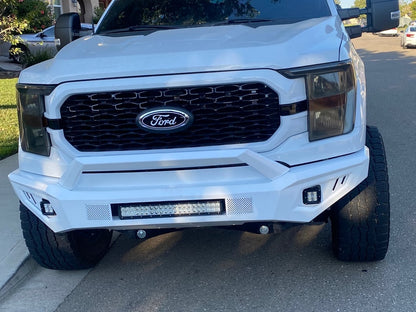 Barricade HD Off-Road Front Bumper with LED Fog Lights (21-23 F-150, Excluding Raptor)