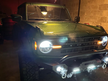 Barricade Trail Force HD Front Bumper with LED Fog Lights (21-25 Bronco, Excluding Raptor)