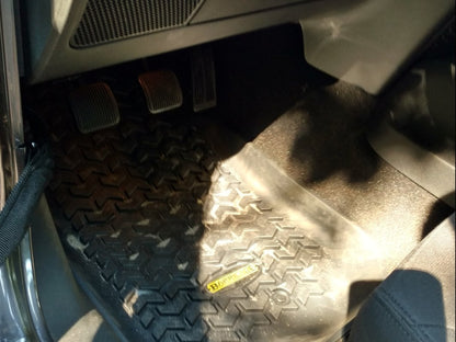 Barricade Front Floor Mats; Black (07-18 Jeep Wrangler JK)