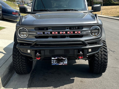 Barricade HD Tubular Front Bumper with LED Fog Lights (21-25 Bronco, Excluding Raptor)