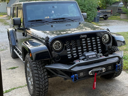 Barricade Trail Runner Front Bumper with LED Fog Lights (07-18 Jeep Wrangler JK)