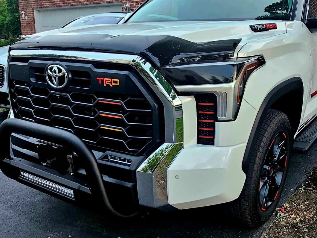 Barricade 3.50-Inch Bull Bar with Formed Skid Plate and LED Light Bar; Textured Black (22-25 Tundra, Excluding Hybrid)