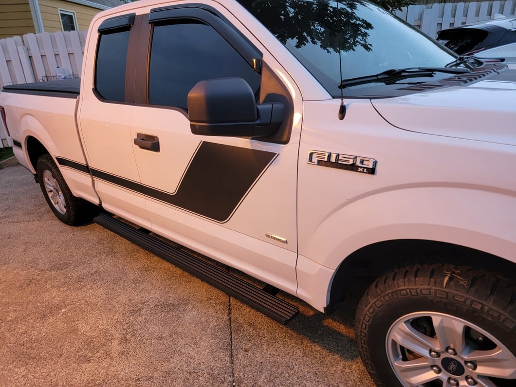 Barricade Aluminum Running Boards; Black (15-25 F-150 SuperCab, SuperCrew)