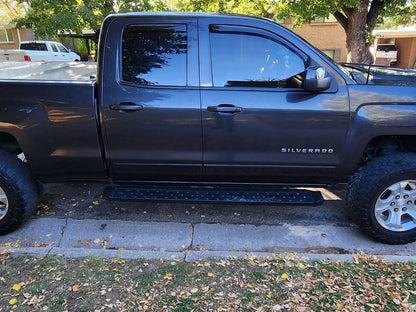 Barricade Rattler Running Boards; Textured Black (14-18 Silverado 1500)