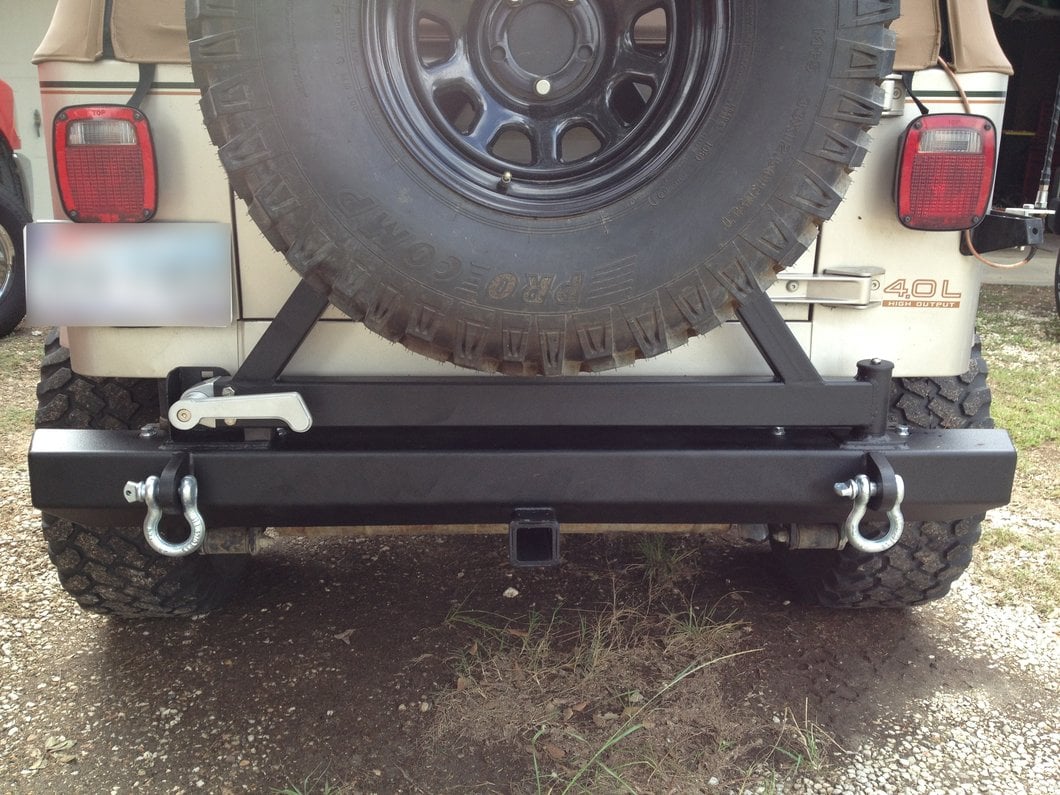 Barricade Classic Rear Bumper with Tire Carrier (87-06 Jeep Wrangler YJ & TJ)