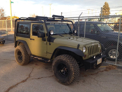 Barricade Roof Rack; Textured Black (07-18 Jeep Wrangler JK 2-Door)