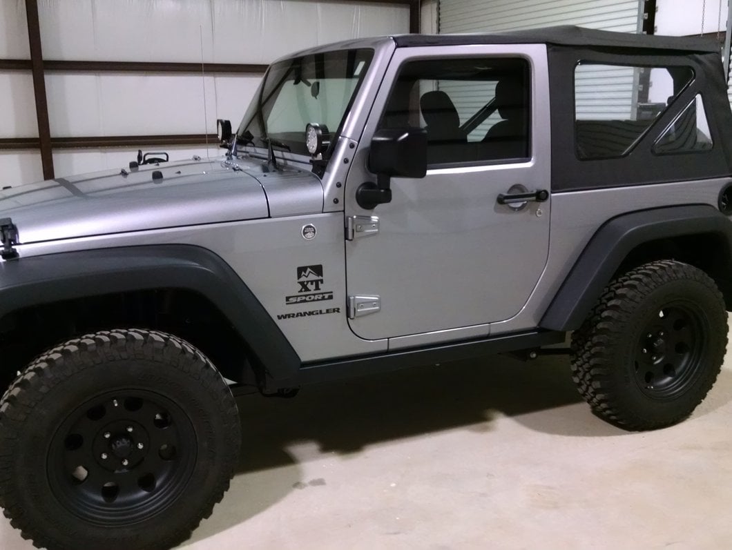 Barricade Rubi Rails; Textured Black (07-18 Jeep Wrangler JK 2-Door)