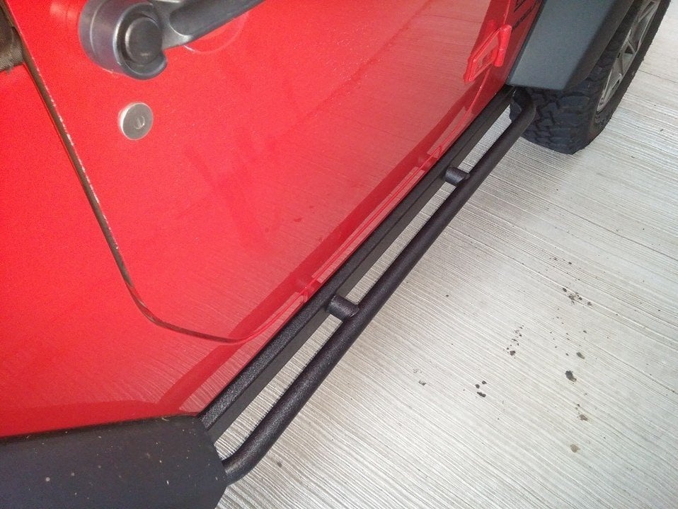 Barricade Enhanced Rubi Rails; Textured Black (07-18 Jeep Wrangler JK 2-Door)
