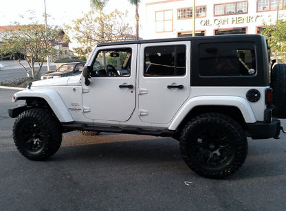 Barricade Locking Fuel Door; Textured Black (07-18 Jeep Wrangler JK)