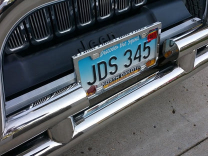 Barricade Double Tubular Front Bumper with Winch Cutout; Polished (87-06 Jeep Wrangler YJ & TJ)