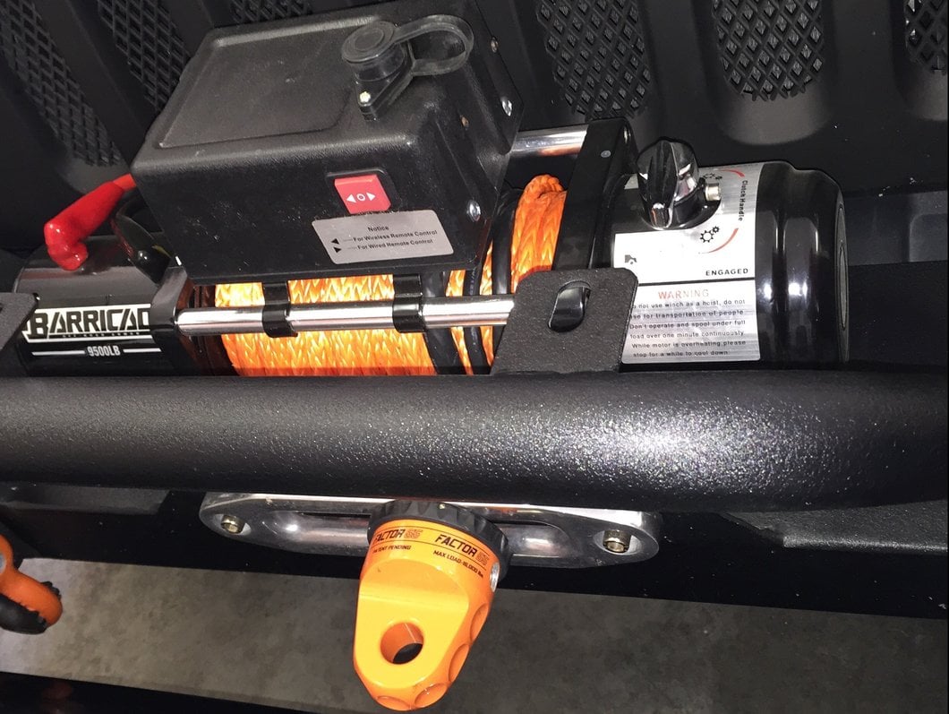 Barricade 9,500 lb. Winch with Synthetic Rope and Wireless Control (Universal; Some Adaptation May Be Required)