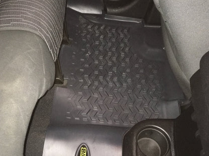 Barricade Rear Floor Mat; Black (07-18 Jeep Wrangler JK 4-Door)