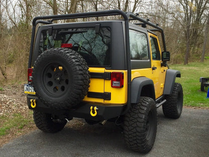Barricade Roof Rack; Textured Black (07-18 Jeep Wrangler JK 2-Door)