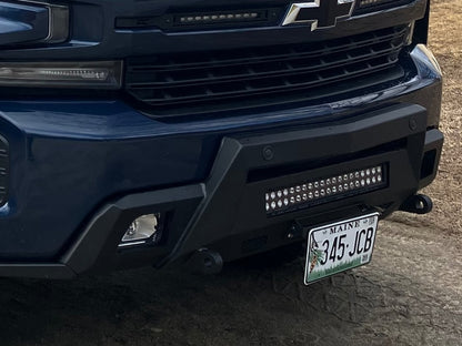 Barricade HD Stubby Front Bumper with Winch Mount (19-21 Silverado 1500)