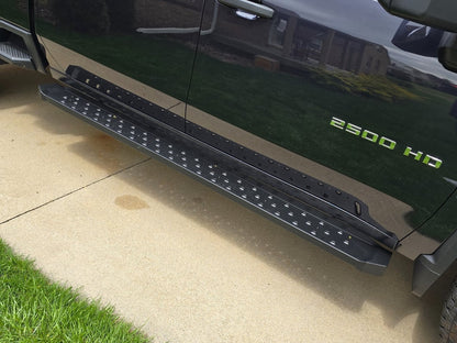 Barricade Rattler Running Boards; Black (20-25 Silverado 2500 HD Crew Cab)